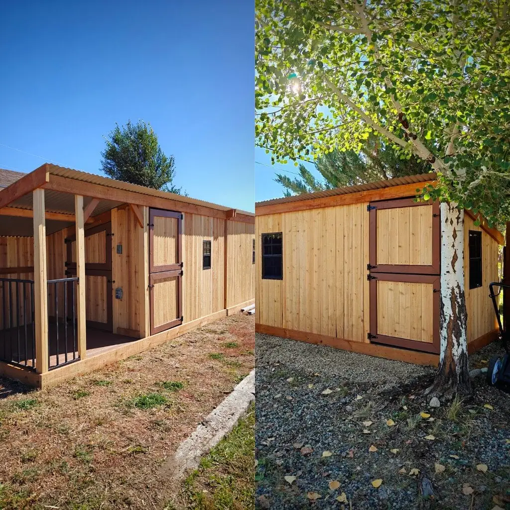 Shed of the carpentry business