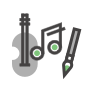 guitar and music icon